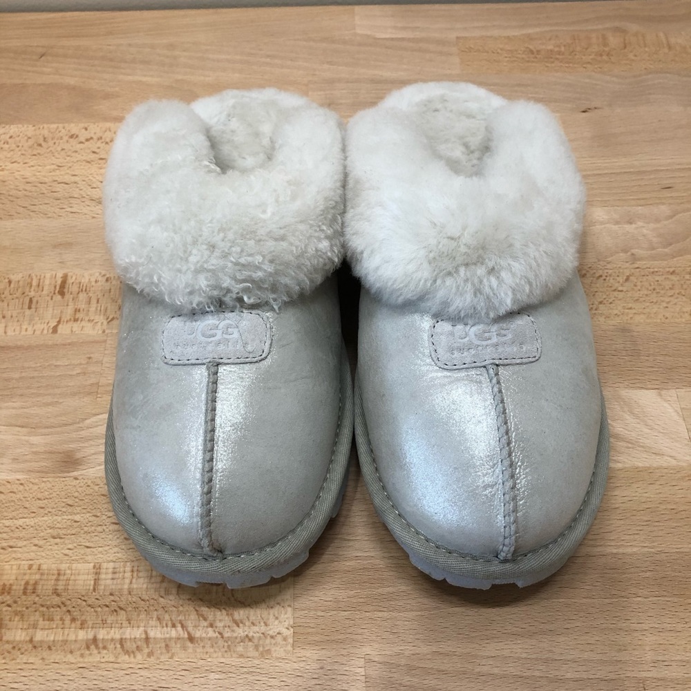 Ugh metallic slippers